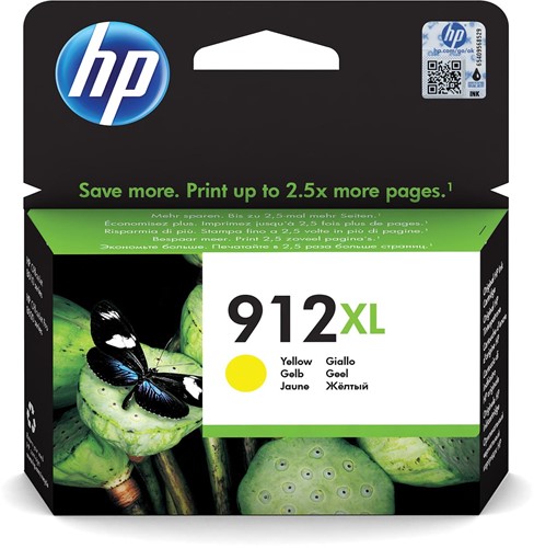 HP inktcartridge 912XL, 825 pagina's, OEM 3YL83AE#BGX, geel
