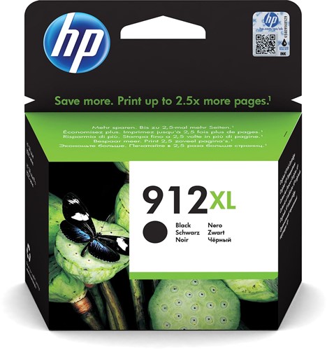 HP inktcartridge 912XL, 825 pagina's, OEM 3YL84AE#BGX, zwart