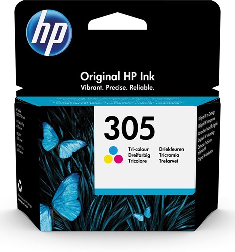 HP cartouche d'encre 305, 100 pages, OEM 3YM60AE, 3 couleurs