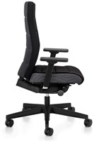 Ergonomische bureaustoel ME3C04 - Gestoffeerde rug in zwart-2