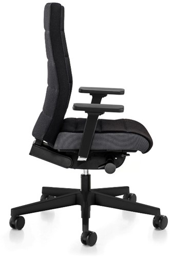 Ergonomische bureaustoel ME3C04 - Gestoffeerde rug in zwart-2