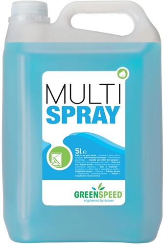 Greenspeed nettoyant de vitres et intérieurs Multi Spray, parfum citrus, flacon de 5 l