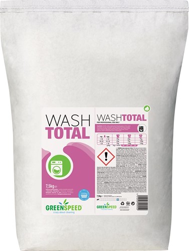 Greenspeed Wash Total lessive en poudre, 214 doses, sac de 7,5 kg