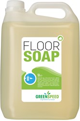 Greenspeed nettoyant sol avec huile de lin, pour les sols poreux, parfum d'agrumes, flacon du 5 l