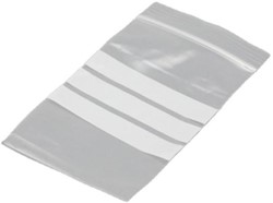 gripsealzakjes, ft 230 x 320 mm, 50 micron, met schrijfvlak en ophanggat, doos van 1000 stuks