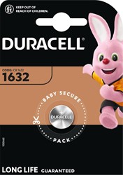 Duracell knoopcel Specialty Electronics CR1632, blister van 1 stuk