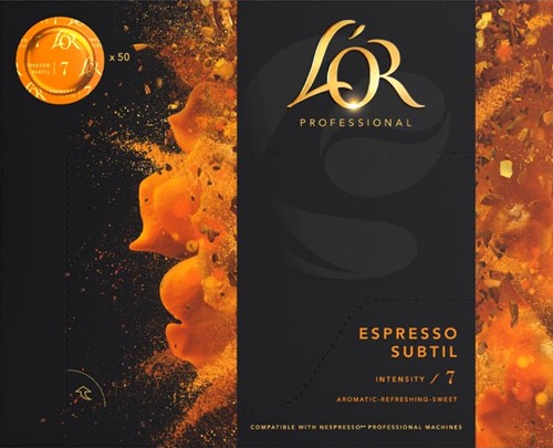 Douwe Egberts L'or professional discs Intensity 7, Espresso Subtil, paquet de 50 discs