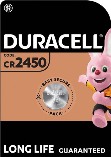Duracell piles bouton Specialty Electronics, CR2450, blister de 1 pièce 1 Stuk