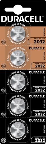 Duracell piles bouton Specialty Electronics CR2032, blister 5 pièces