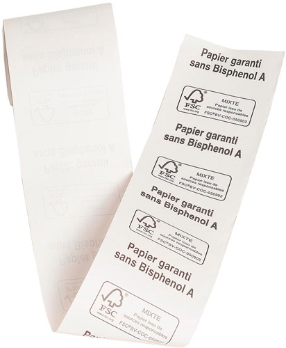 Exacompta thermische rekenrol ft 57 mm, diameter 40 mm, asgat 12 mm, lengte 18 meter, pak van 10 rol