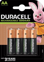 Duracell oplaadbare batterijen Recharge Plus AA, blister van 4 stuks 4 Stuk