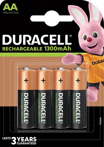 Duracell oplaadbare batterijen Recharge Plus AA, blister van 4 stuks 4 Stuk