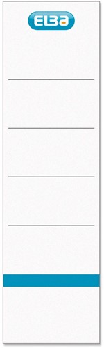 Elba rugetiketten, ft 19x5,9 cm, wit 10 st 10 Stuk