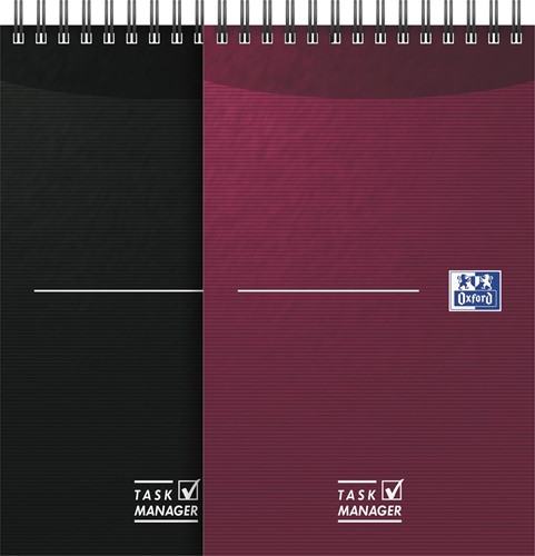 Oxford Office Essentials taskmanager, 140 pages, ft 12,5 x 20 cm, couleurs assorties