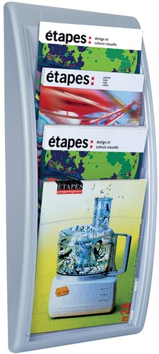 Paperflow présentoir de documents mural argent