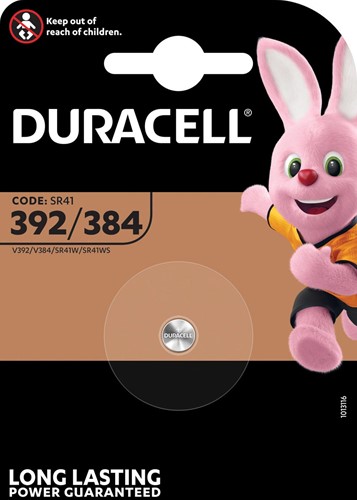 Duracell piles bouton 392/384, sous blister 1 Stuk
