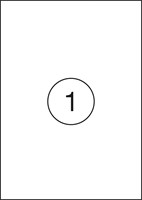 OFFICE products étiquettes, blanc, coins carrés, 100 feuilles, 210 x 297 mm, 1 étiquette par feuille-2