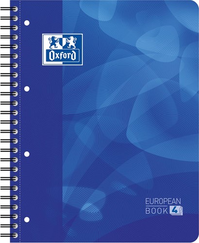 Oxford School Projectbook cahier à reliure, ft A4+, 4 trous, ligné, bleu 1 Stuk