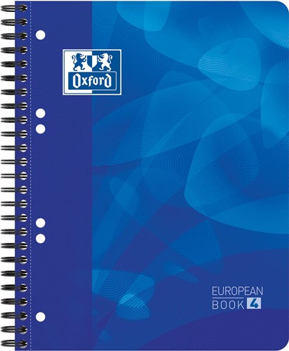 Oxford School Projectbook spiraalschrift, ft A5+, 6-gaats perforatie, gelijnd, blauw 1 Stuk