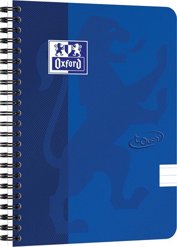 Oxford School Touch bloc spirale, ft A5, 140 pages, ligné, bleu