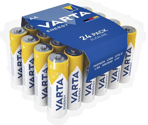 Varta batterij Energy AA, pak van 24 stuks 24 Stuk