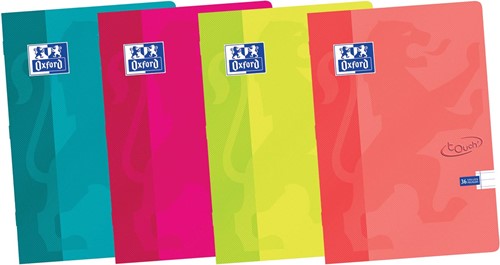 Oxford Touch schrift ft A5, 36 vel, gelijnd, geassorteerde kleuren 1 Stuk