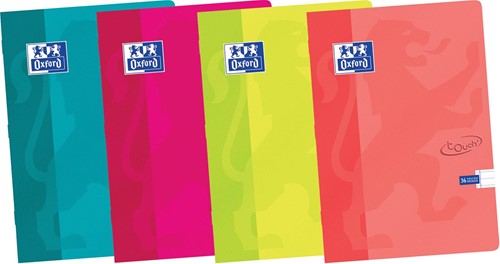 Oxford Touch schrift ft A4, 36 vel, gelijnd, geassorteerde kleuren 1 Stuk