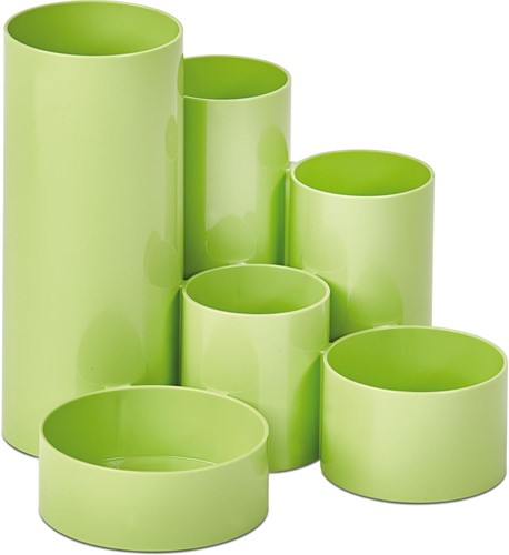 MAULtubo pennenbak, 6 vaks Ø15x12,5 cm, lime groen