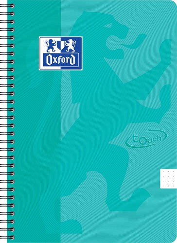 Oxford School Touch bloc spirale, ft B5, 140 pages, dots 5 x 5, munt
