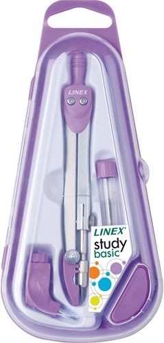 Linex compas scolaire 950, 3 pièces, en boîte distributrice, en couleurs assorties-3