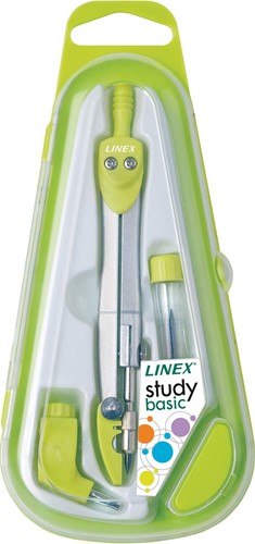 Linex compas scolaire 950, 3 pièces, en boîte distributrice, en couleurs assorties-1