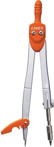Linex compas scolaire 950, 3 pièces, en boîte distributrice, en couleurs assorties-2