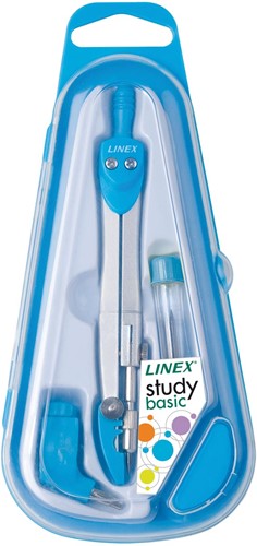 Linex compas scolaire 950, 3 pièces, en boîte distributrice, en couleurs assorties-3