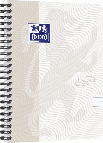 Oxford School Touch bloc spirale, ft A5, 140 pages, ligné, gris 1 Stuk