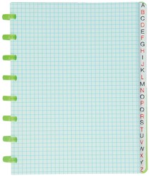 Atoma repertorium, ft A5, transparant, geruit 5mm