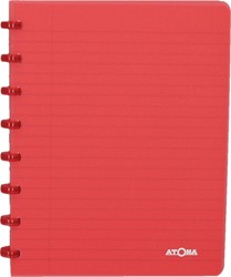 Atoma Trendy schrift, ft A5, 144 bladzijden, gelijnd, transparant rood