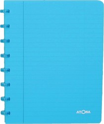 Atoma Trendy schrift, ft A5, 144 bladzijden, geruit 5 mm, transparant turkoois