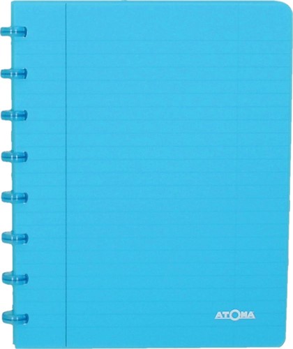 Atoma Trendy cahier, ft A5, 144 pages, quadrillé 5 mm, transparant turkoois