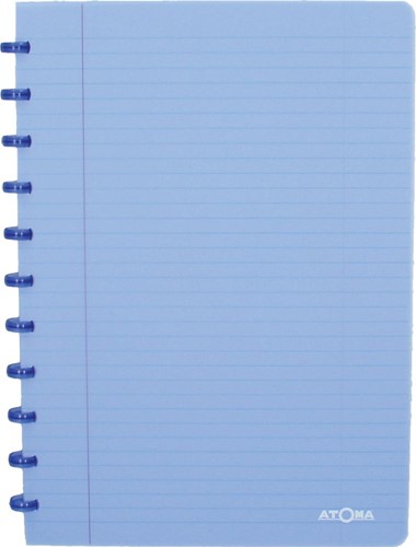 Atoma Trendy cahier, ft A4, 144 pages, ligné, transparant blauw