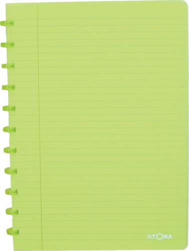 Atoma Trendy cahier, ft A4, 144 pages, ligné, transparant groen