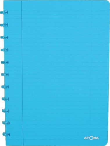Atoma Trendy schrift, ft A4, 144 bladzijden, gelijnd, transparant turkoois