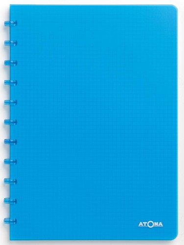 Atoma Trendy cahier, ft A4, 144 pages, quadrillé 5 mm, transparant turkoois