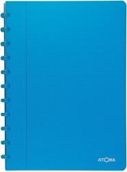 Atoma Trendy schrift, ft A4, 144 bladzijden, commercieel geruit, transparant turkoois