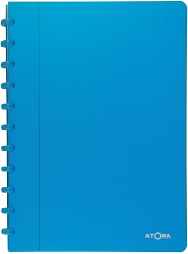 Atoma Trendy cahier, ft A4, 144 pages, commercieel quadrillé, transparant turkoois