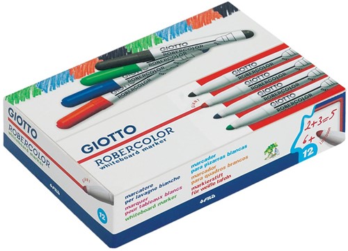 Giotto Robercolor marqueur pour tableaux blancs maxi, pointe ronde, bleu