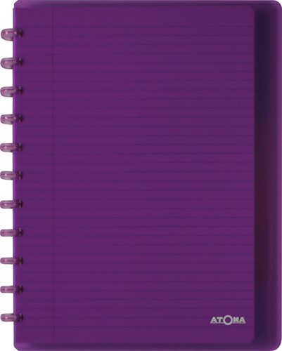 Atoma Trendy schrift, ft A4 +, 120 bladzijden, gelijnd, met 6 tabbladen en 5 showtassen, in geassorteerde-3