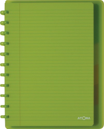 Atoma Trendy schrift, ft A4 +, 120 bladzijden, gelijnd, met 6 tabbladen en 5 showtassen, in geassorteerde-2