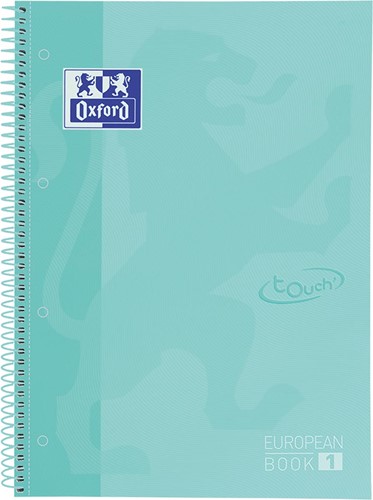 Oxford School Touch bloc spirale, ft A4+, 160 pages, ligné, vert pastel