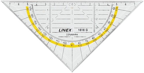 Linex equerre geometrique, 16 cm-2