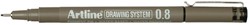 Fineliner Drawing System 0,8 mm 1 Stuk